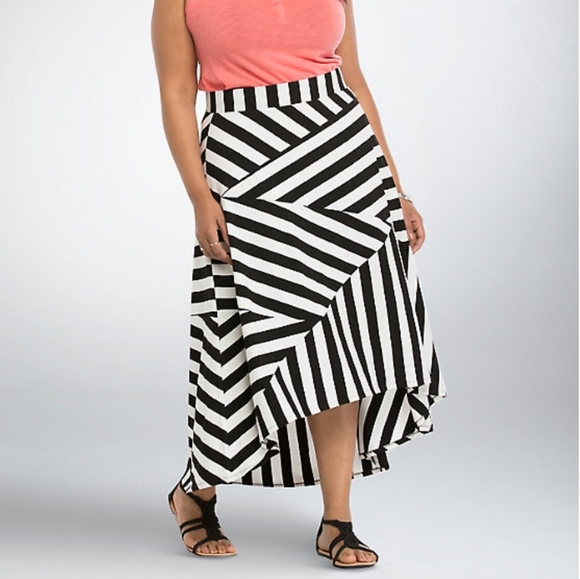 torrid Dresses & Skirts - 🐞🧃Beetlejuice! Torrid striped hi lo maxi skirt 0X/12